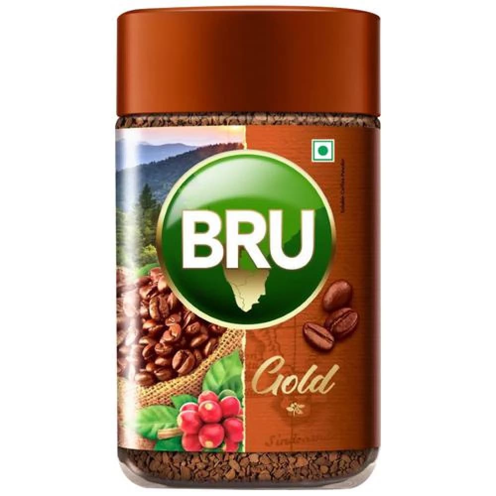 100 G Bru Gold Premium Freeze Dried Coffee 100Percent Pure ShopIndianProductsa