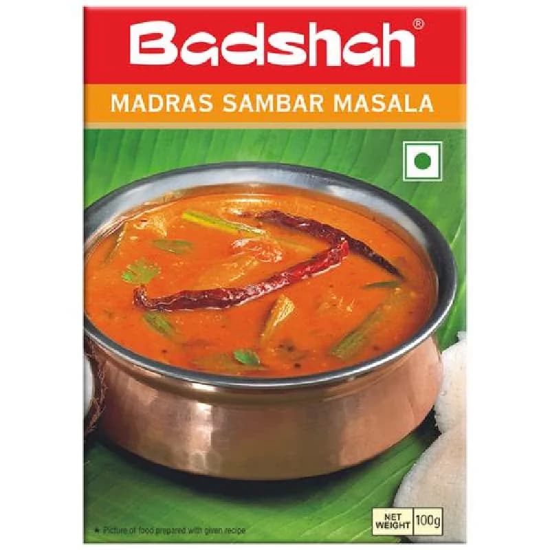 100 G Carton Badshah Masala Madras Sambar ShopIndianProductsa