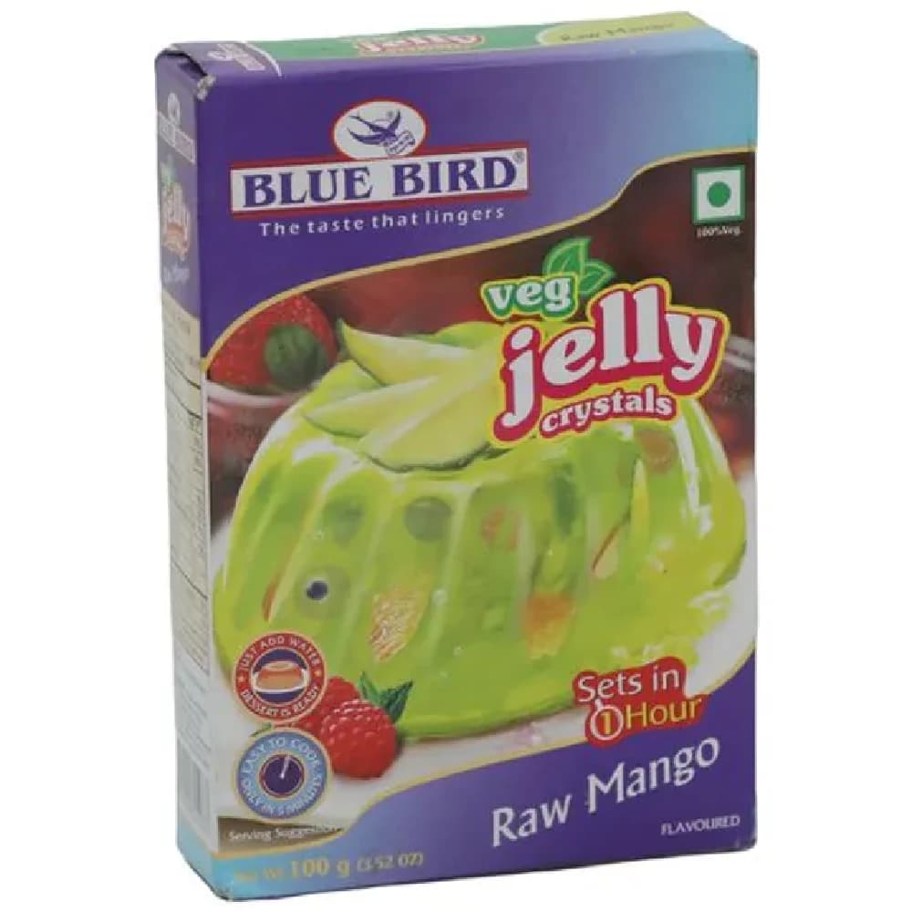 100 G Carton Blue Bird Jelly Crystals Blackcurrant 100Percent Veg ShopIndianProductsa