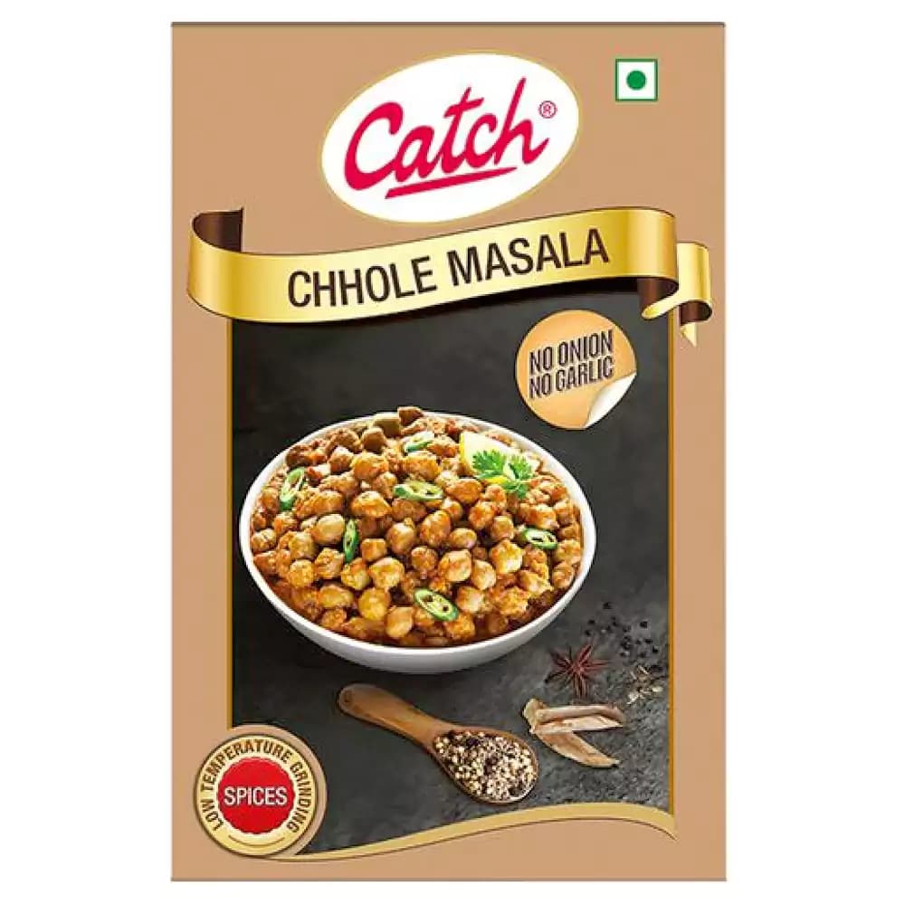 100 G Carton Catch Chhole Masala With No Garlic Onion Adds Flavour Aroma ShopIndianProductsa
