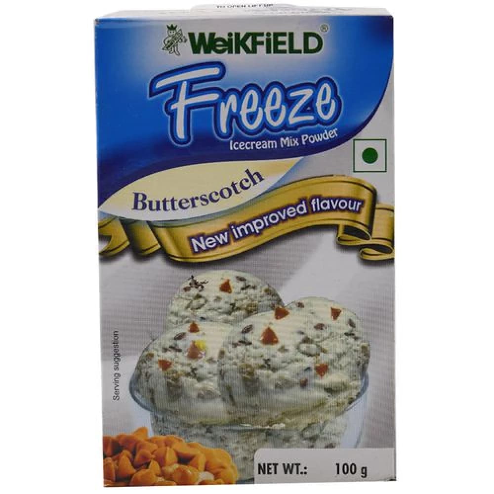 100 G Carton Weikfield Freeze Icecream Mix Powder Butterscotch ShopIndianProductsa