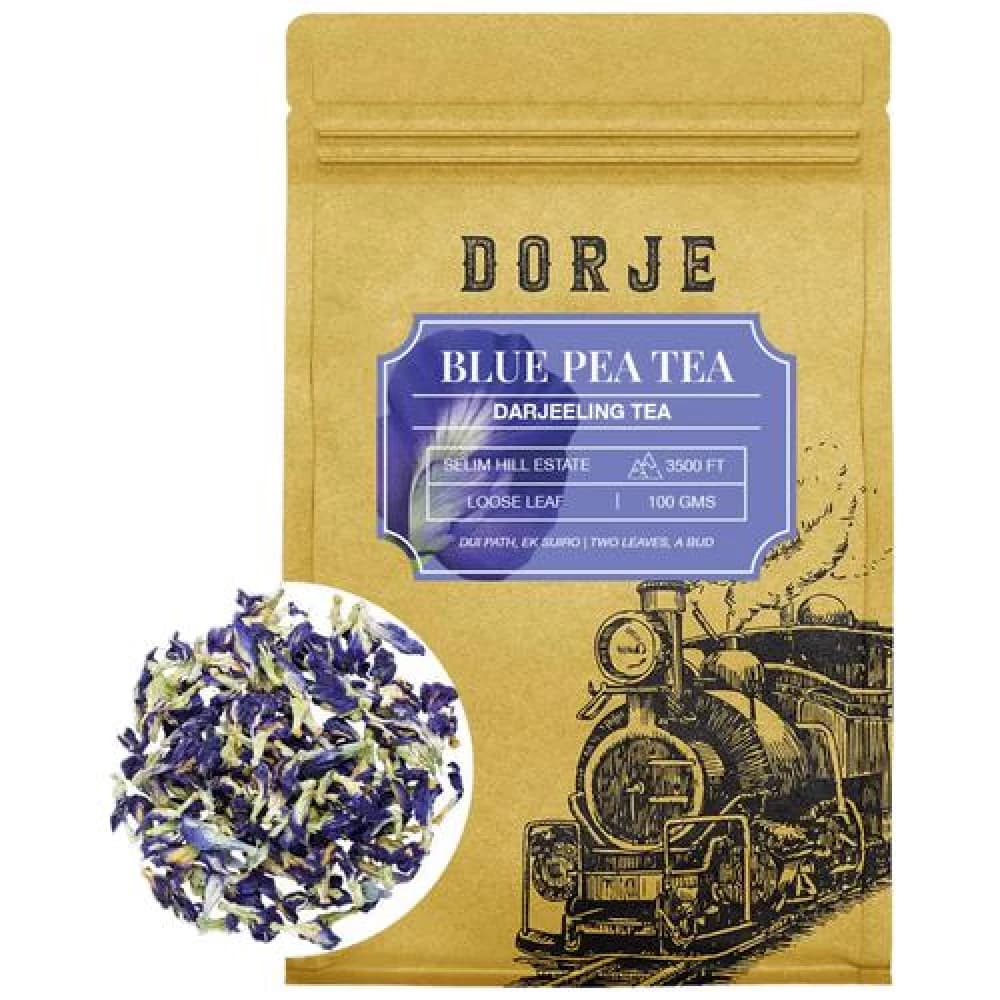100 G Dorje Blue Pea Darjeeling Tea 100Percent Organic ShopIndianProductsa