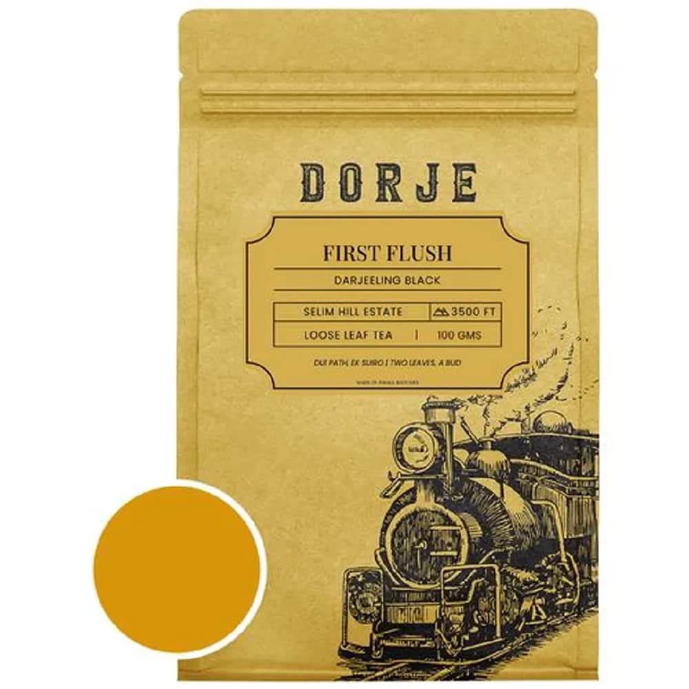 100 G Dorje First Flush Darjeeling Black Tea With Intense Fruity Flavour ShopIndianProductsa