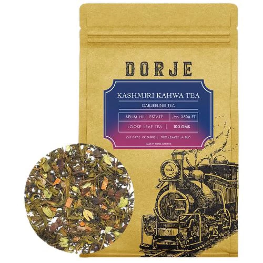 100 G Dorje Kashmiri Kahwa Darjeeling Tea Refreshing ShopIndianProductsa