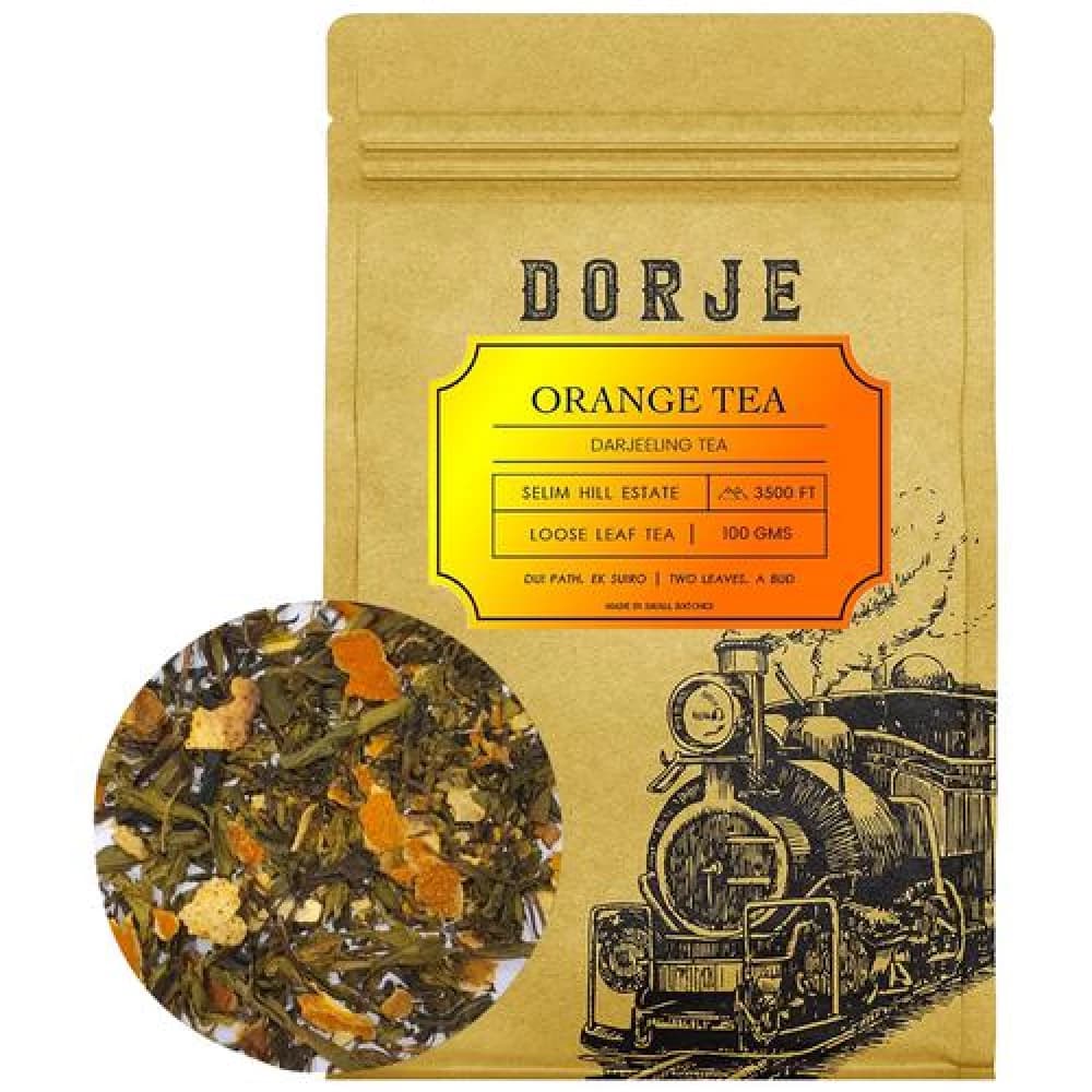 100 G Dorje Orange Darjeeling Tea Refreshing ShopIndianProductsa