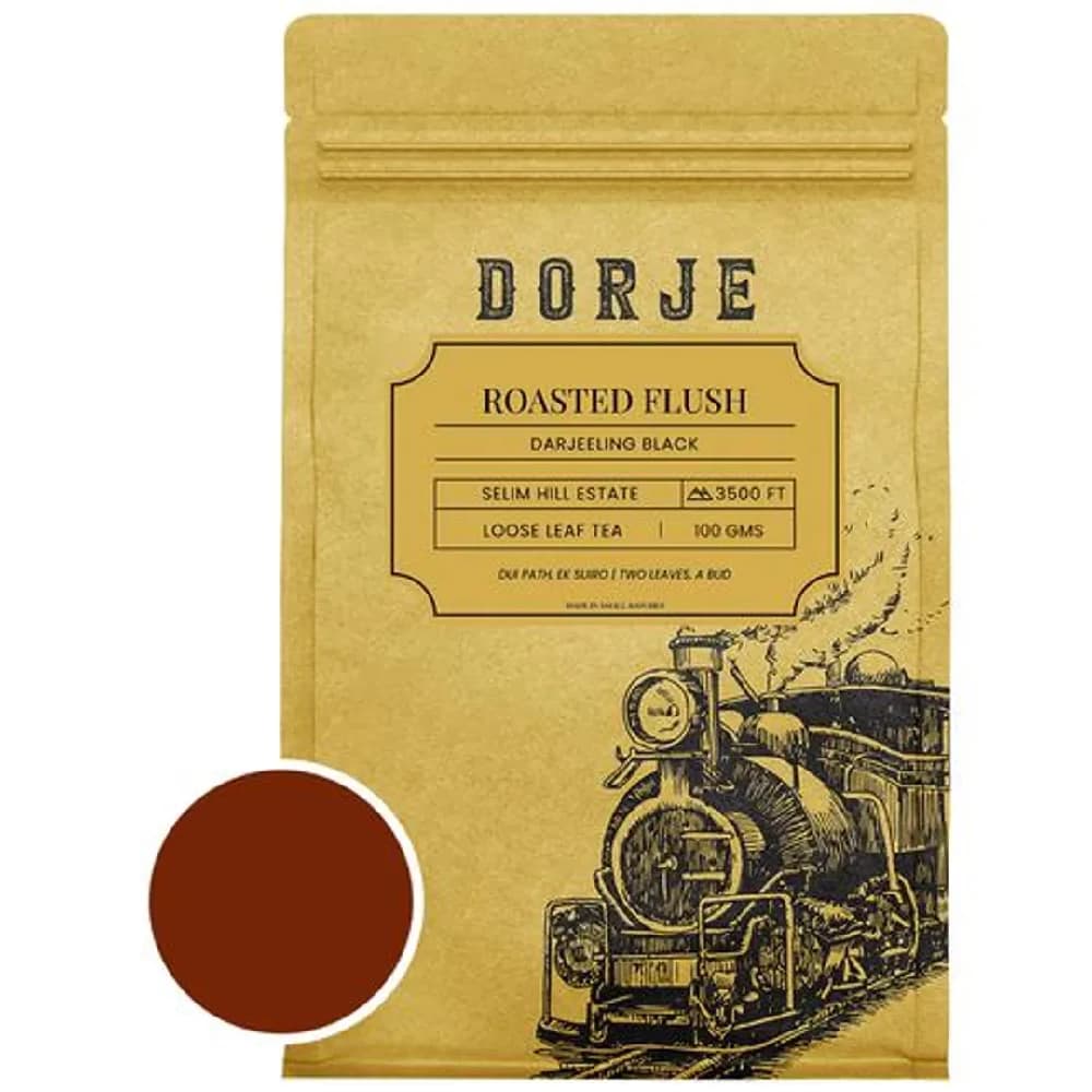 100 G Dorje Roasted Flush Darjeeling Black Tea With Strong Colour ShopIndianProductsa