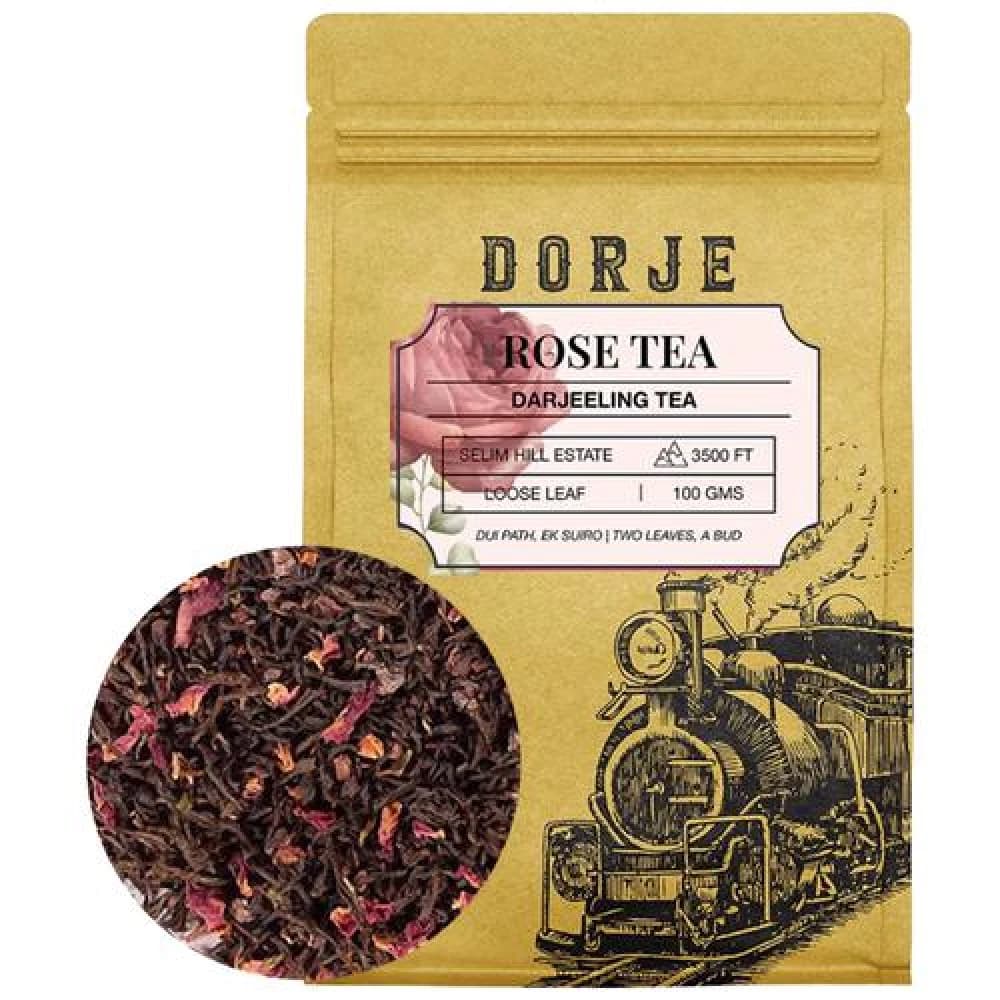 100 G Dorje Rose Darjeeling Tea 100Percent Organic ShopIndianProductsa