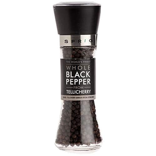 100 G Grinder Bottle Sprig Gourmet Black Pepper Grinder Worlds Finest ShopIndianProductsa