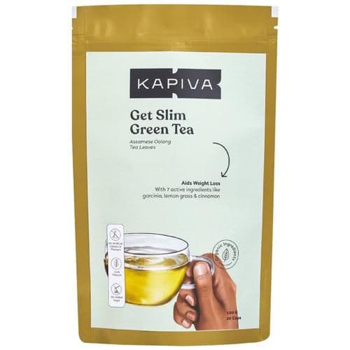 100 G Kapiva Get Slim Ayurvedic Green Tea With Garcinia Helps In Detox ShopIndianProductsa