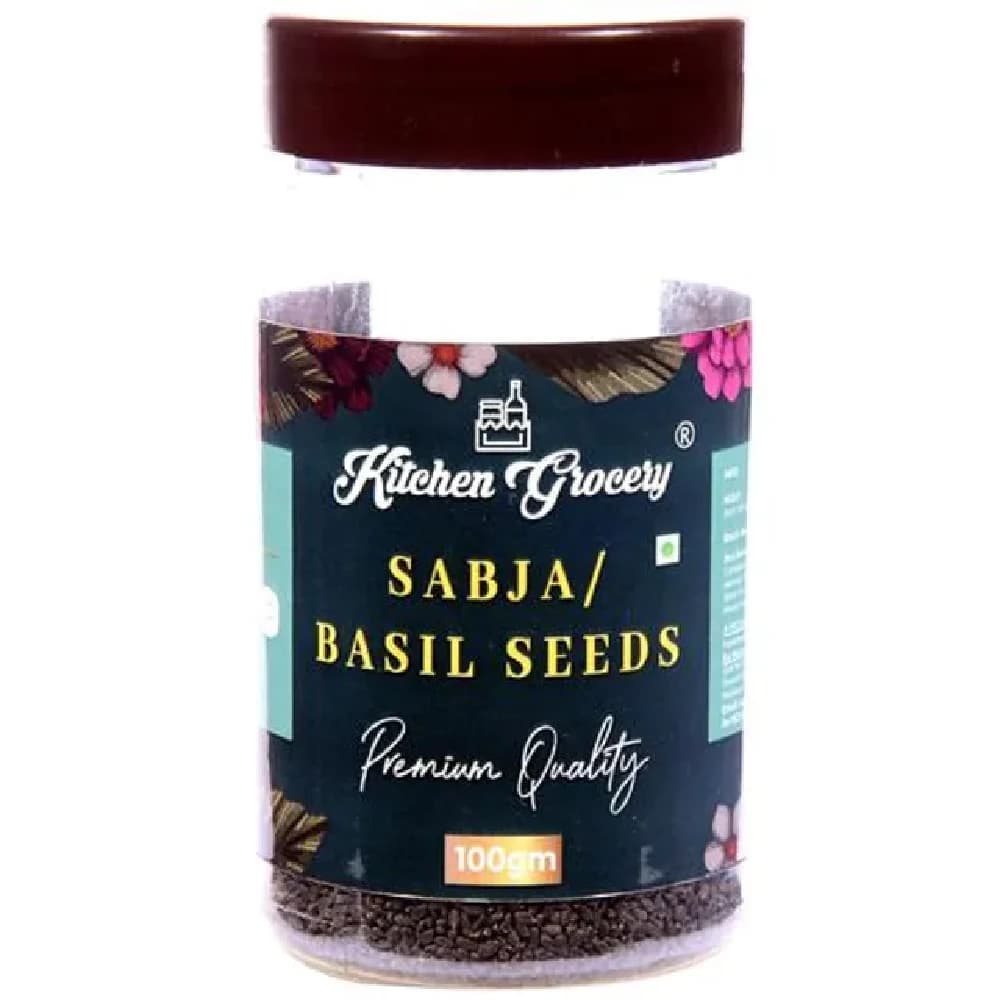 100 G Kitchen Grocery Sabja Basil Seeds Mouth Freshener ShopIndianProductsa