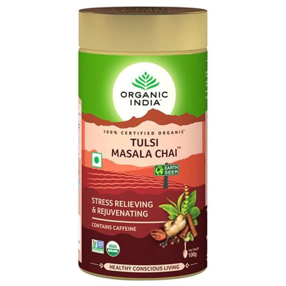 100 G Organic India Masala Chai Tulsi ShopIndianProductsa