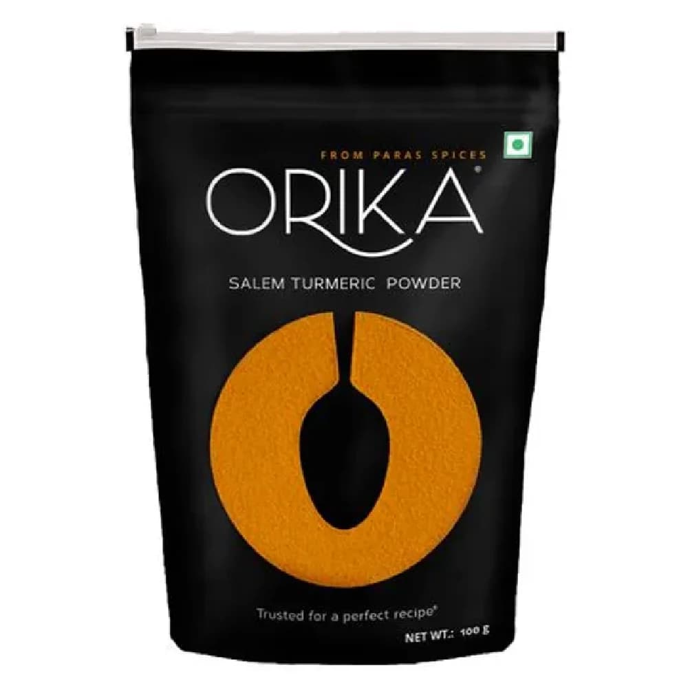 100 G Orika Salem Turmeric Powder High Quality Flavour Rich In Curcumin ShopIndianProductsa