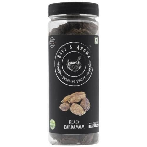 100 G Pet Jar Salz Aroma Black Cardamom ShopIndianProductsa