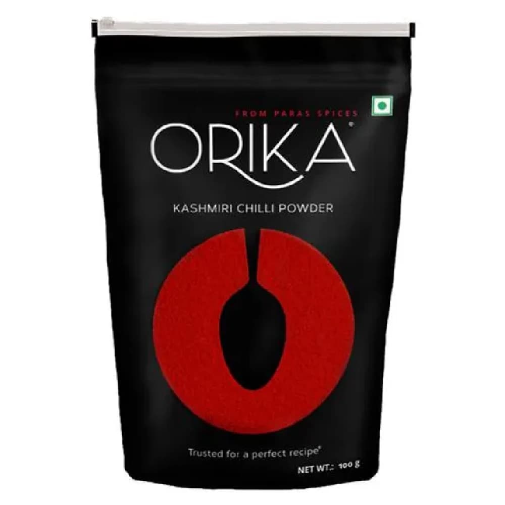 100 G Pillow Pouch Orika Kashmiri Chilli Powder Menasina Pudi ShopIndianProductsa