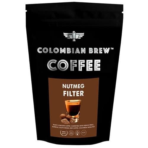 100 G Pouch Colombian Brew Coffee Nutmeg Filter Coffee Arabica Roast Ground ShopIndianProductsa