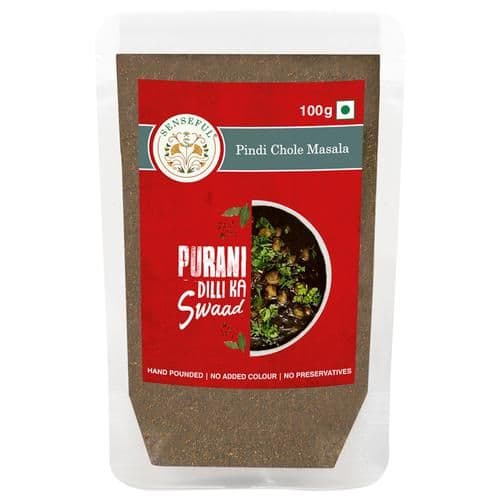 100 G Pouch Senseful Pindi Chole Masala Dark Coloured ShopIndianProductsa