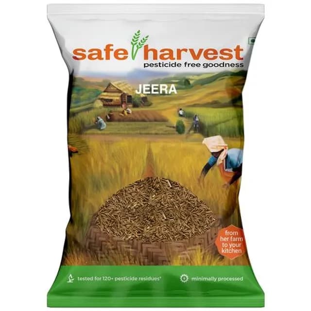 100 G Safe Harvest Jeera Jeerige Pesticide Free ShopIndianProductsa