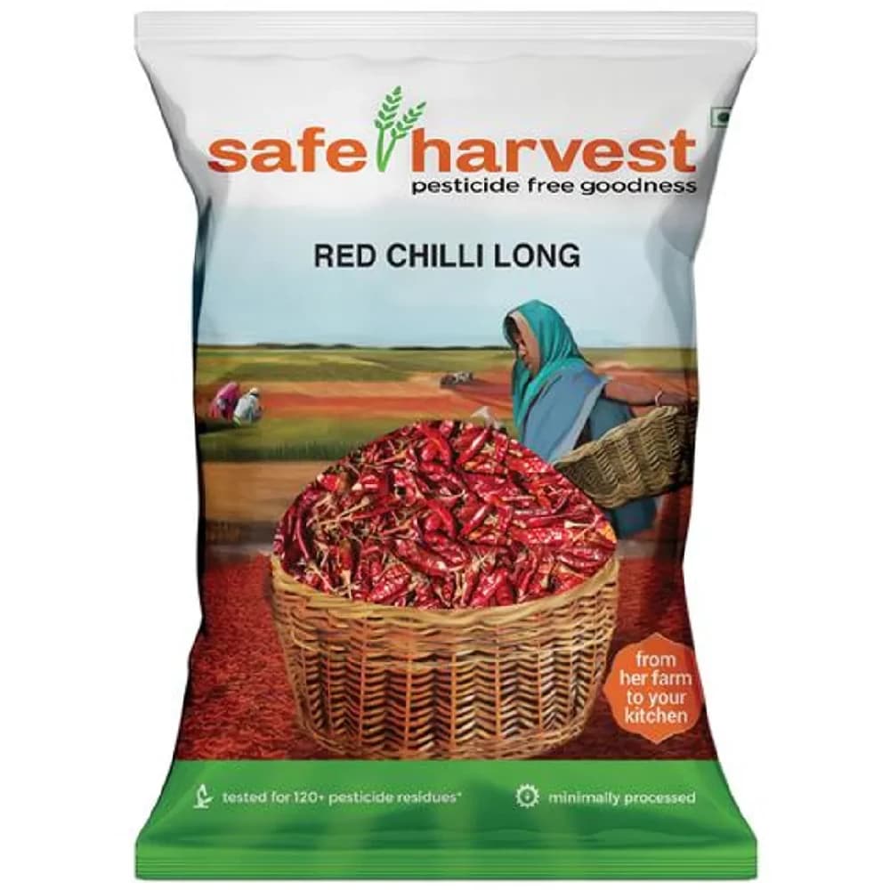 100 G Safe Harvest Red Chilli Long ShopIndianProductsa