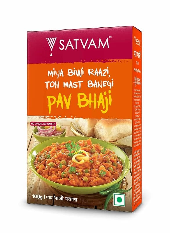 100 G Satvam Pav Bhaji Masala ShopIndianProductsa