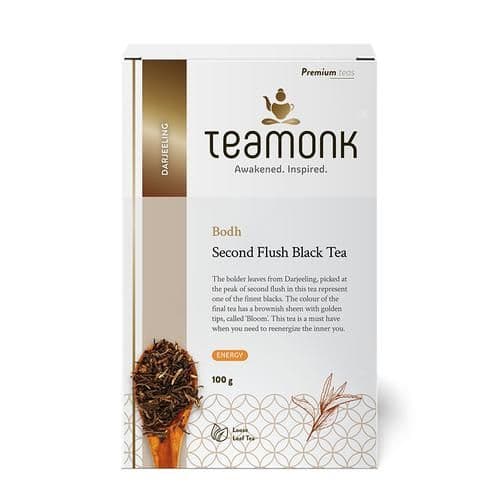 100 G Teamonk Darjeeling Black Tea Bodh Second Flush ShopIndianProductsa