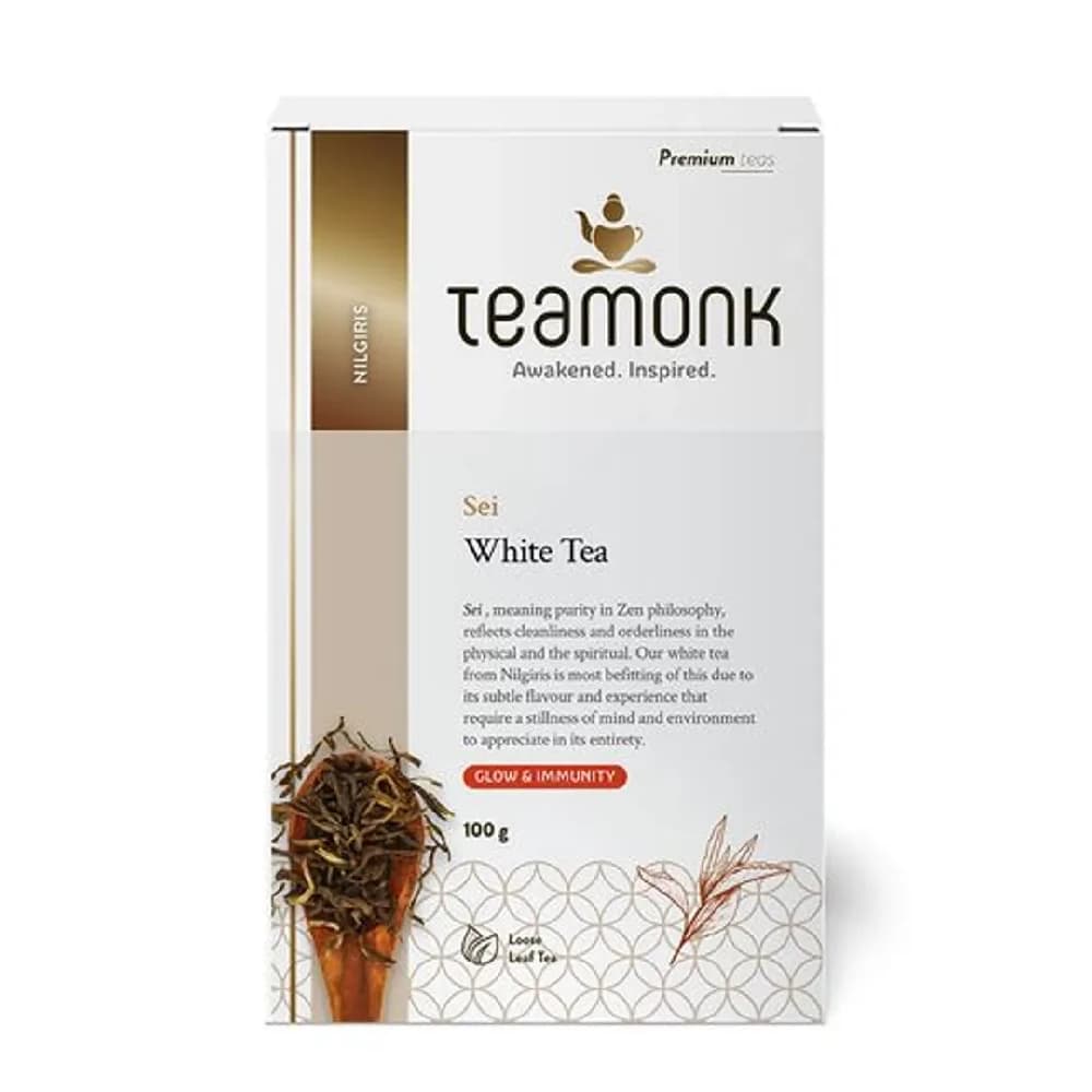 100 G Teamonk Nilgiri White Tea Sei ShopIndianProductsa