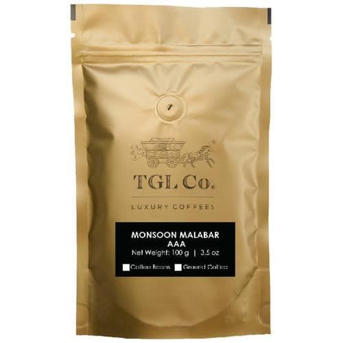 100 G Tgl Co Monsoon Malabar Aaa Roasted 100Percent Arabica Coffee Beans ShopIndianProductsa