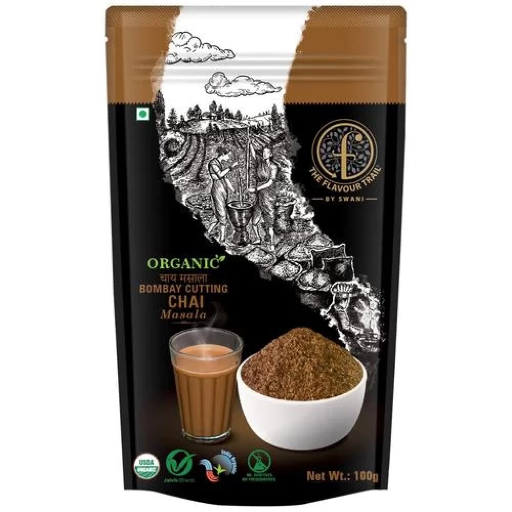 100 G The Flavour Trail By Swani Bombay Cutting Chai Masala Rich In Nutrients Health Benefits ShopIndianProductsa
