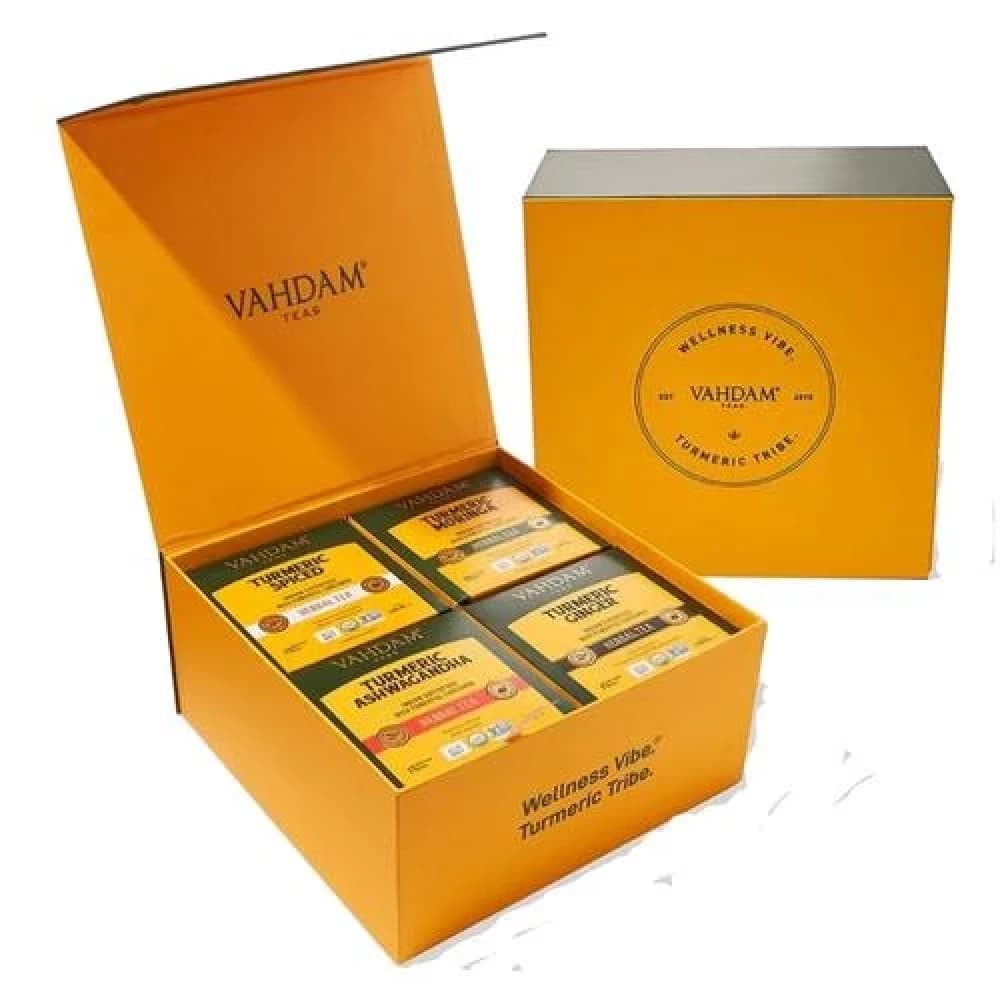 120 G 60 Pyramid Bags X 2 G Each Vahdam Organic Turmeric Wellness Kit 20 Days Healthy Skin Detox Kit ShopIndianProductsa