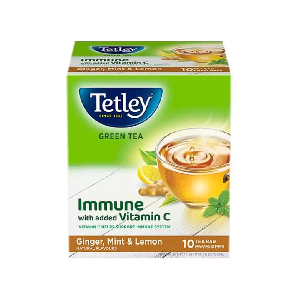 14 G Tetley Green Tea Ginger Mint Lemon ShopIndianProductsa
