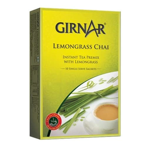 140 G 10 Bags X 14 G Each Girnar Instant Tea Premix With Lemongrass ShopIndianProductsa