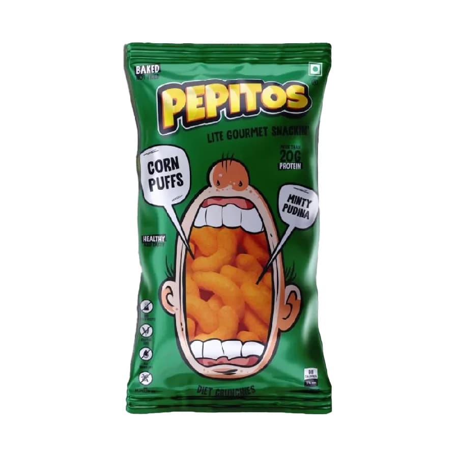 Pepitos Corn Puffs Minty Pudina — 140 g