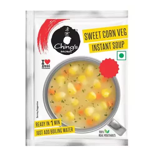 15 G Pouch Chings Secret Secret Sweet Corn Instant Soup ShopIndianProductsa