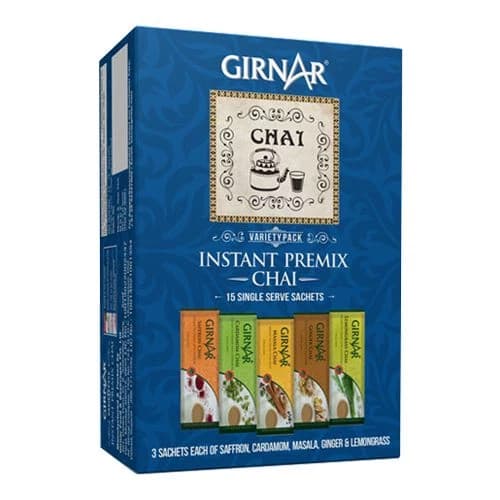 15 Pcs Girnar Instant Tea Bag Premix Variety Pack ShopIndianProductsa