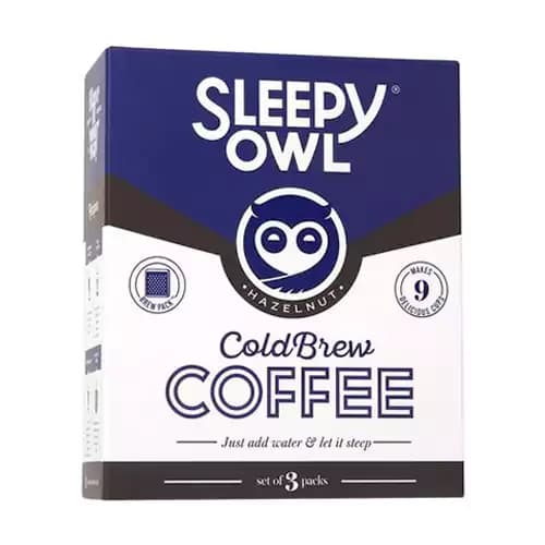 150 G 3 Bags X 50 G Each Sleepy Owl Hazelnut Cold Brew Packs ShopIndianProductsa
