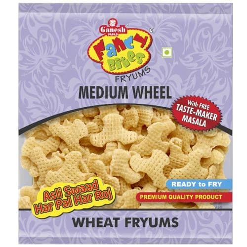 150 G Ganesh Papad Fancy Bites Fryums Medium Wheel ShopIndianProductsa