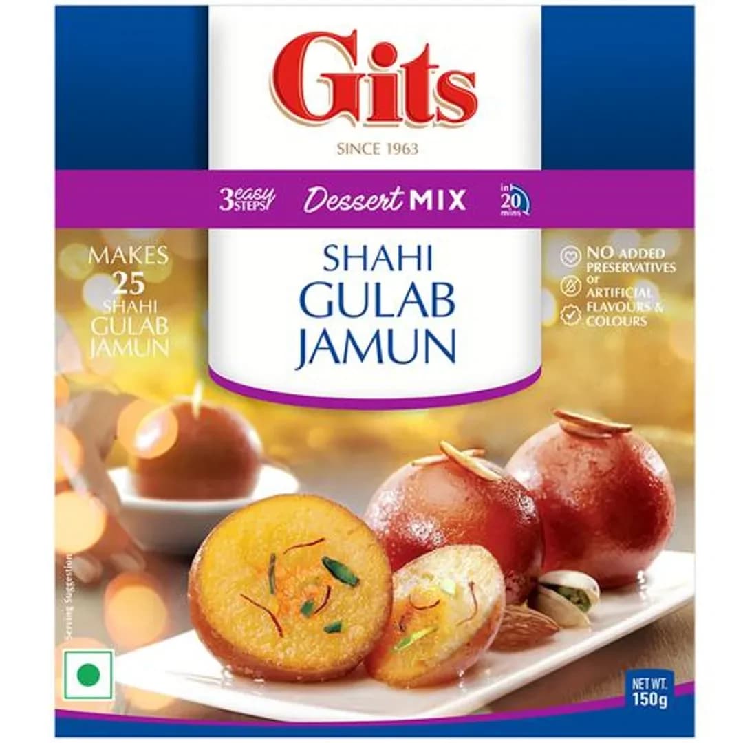 150 G Gits Dessert Mix Shahi Gulab Jamun ShopIndianProductsa