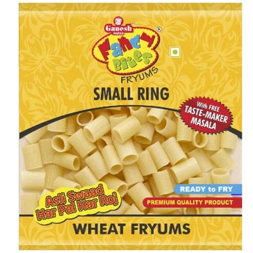 150 G Pouch Ganesh Papad Fancy Bites Fryums Small Ring ShopIndianProductsa
