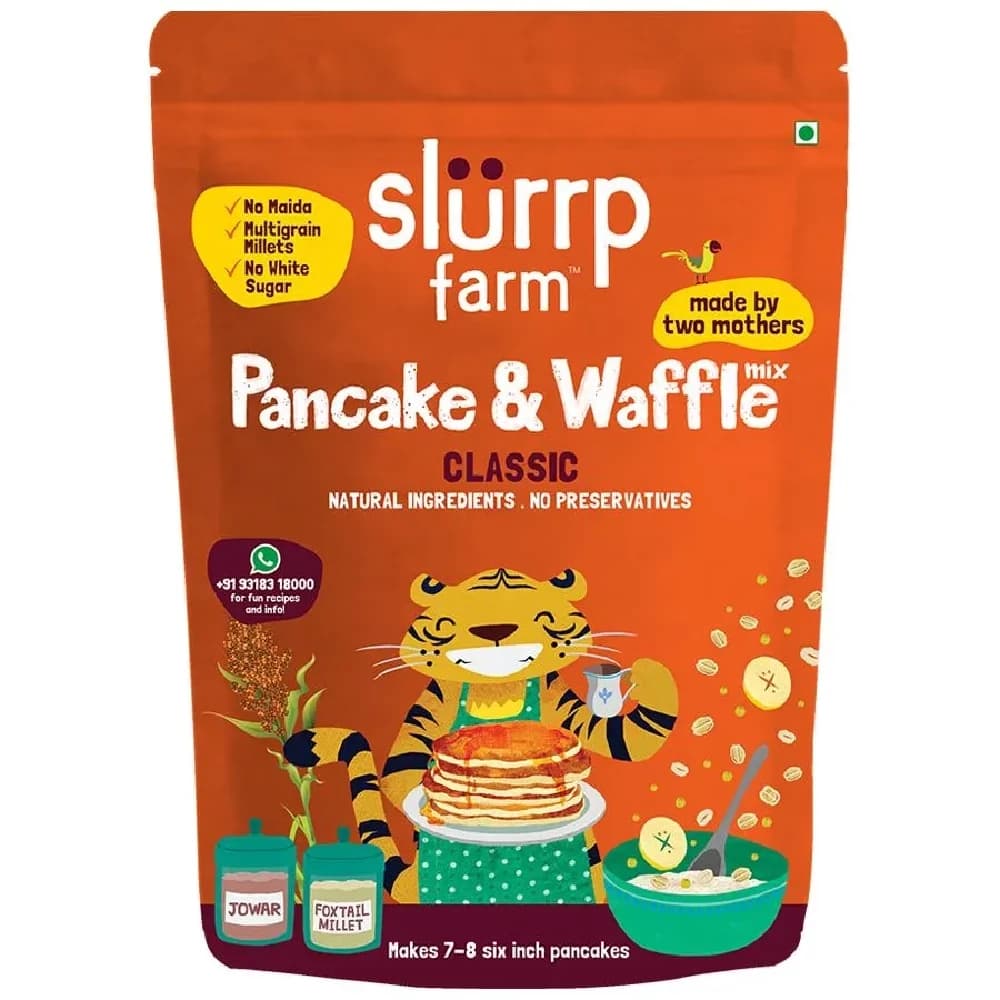 150 G Pouch Slurrp Farm Millet Pancake Waffle Mix Classic Supergrains ShopIndianProductsa