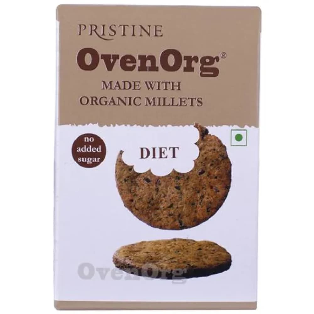 150 G Pristine Ovenorg Organic Mixed Millet Biscuits Diet ShopIndianProductsa