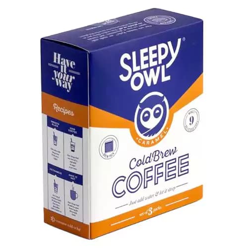 150 G Sleepy Owl Caramel Cold Brew Bags ShopIndianProductsa