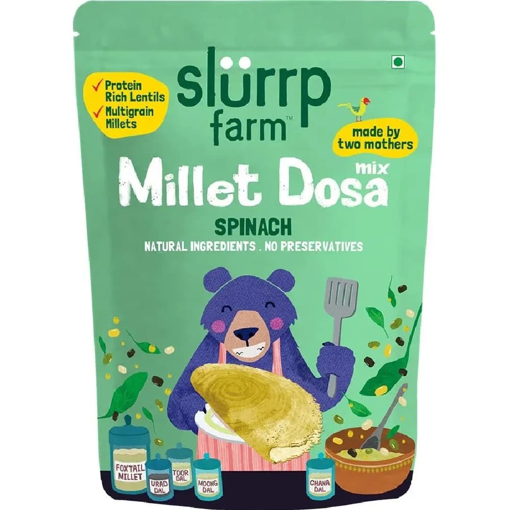 150 G Slurrp Farm Millet Dosa Mix Supergrains Spinach ShopIndianProductsa