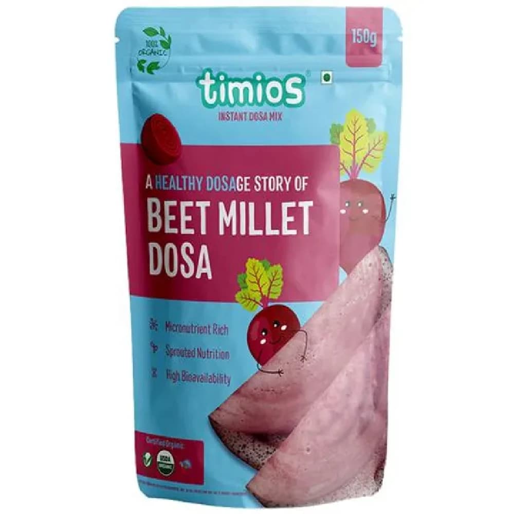 150G Timios Organic Beetroot Millet Dosa Mix ShopIndianProductsa