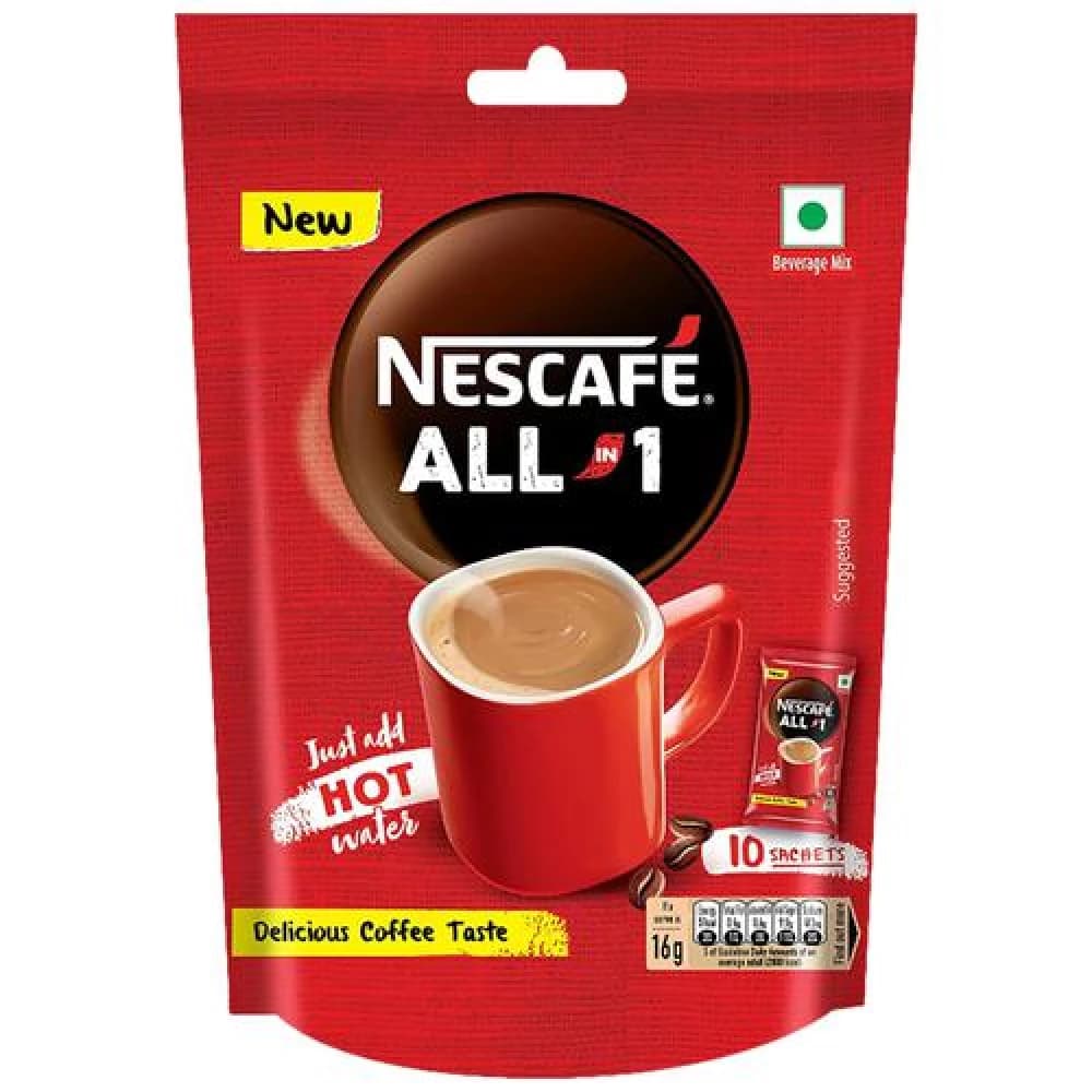 160 G 10 Units X 16 G Nescafe All In One Powder Coffee Share Bag Aromatic ShopIndianProductsa
