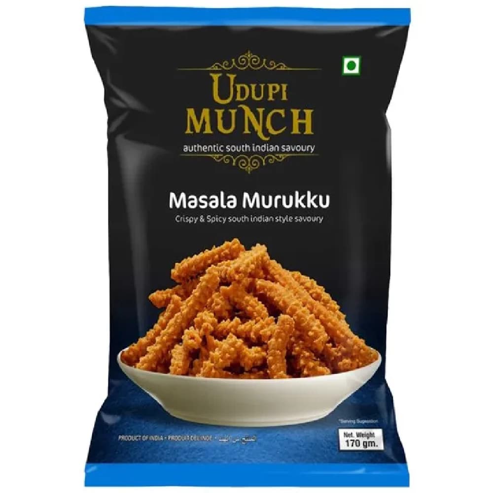 Chhedas Udupi Munch Masala Murukku - Crispy & Spicy — 170 g