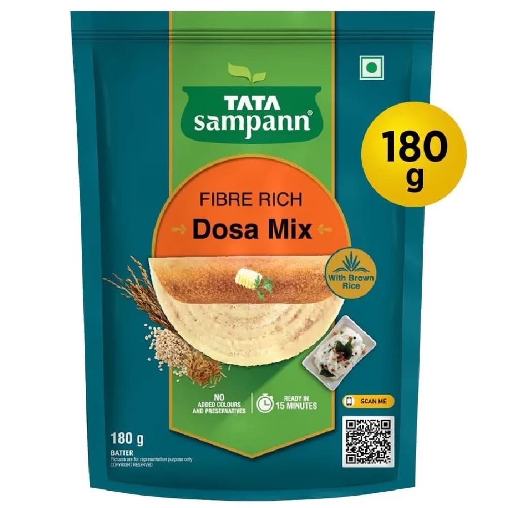 180 G Tata Sampann Fibre Rich Dosa Mix Instant Ready To Cook ShopIndianProductsa