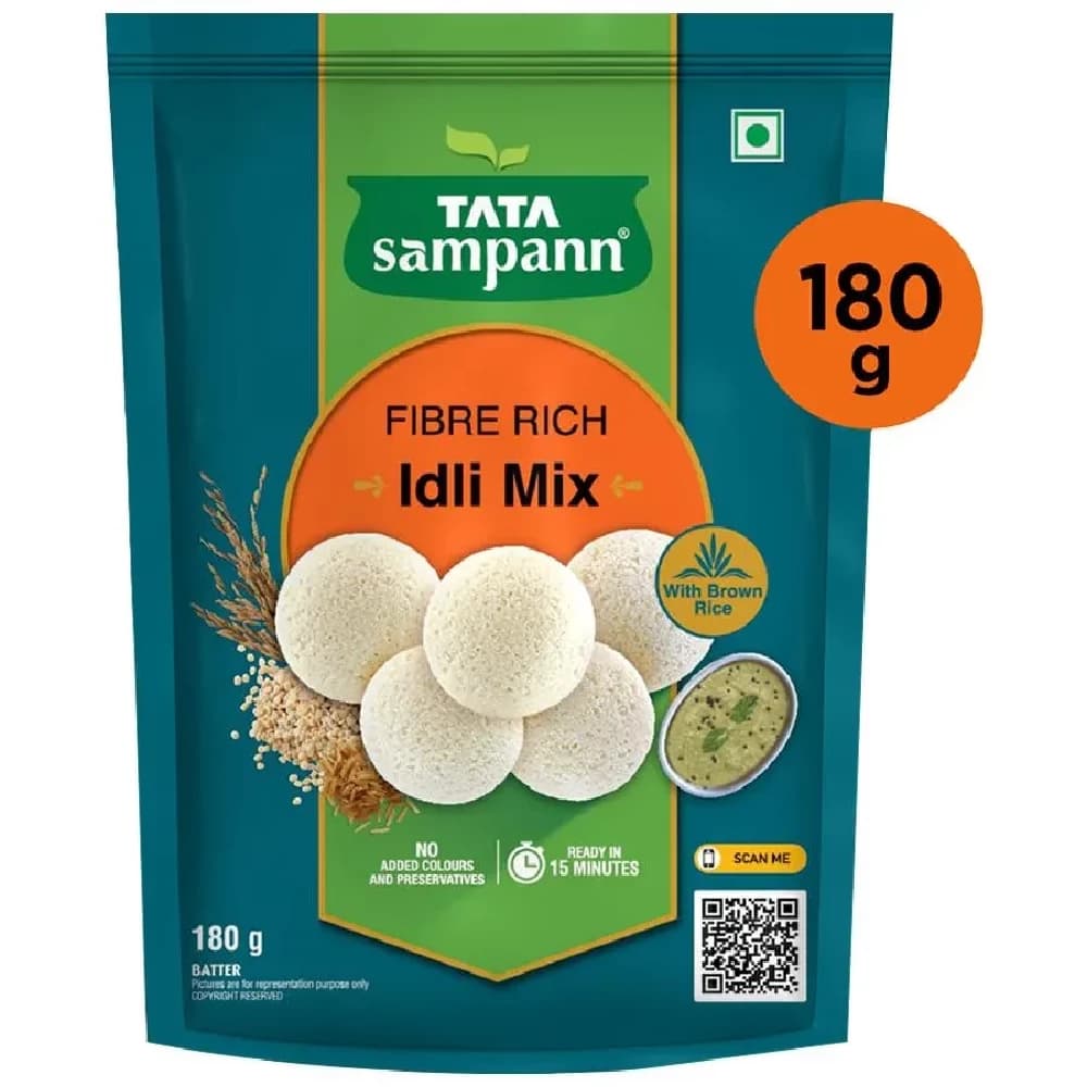 180G Tata Sampann Fibre Rich Idli Mix Instant Ready To Cook Mix ShopIndianProductsa