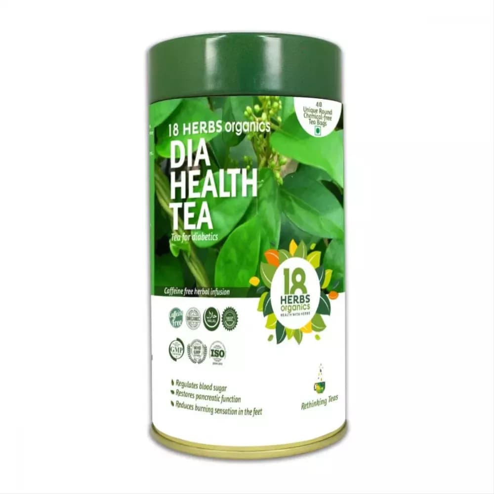 18herbs organics Dia Health Tea Bags For Diabetes 40 Sachet Main Image
