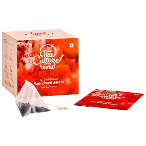 2 G 16 Bags X 2 G Each Tea Culture Of The World Black Tea Sun Kissed Assam ShopIndianProductsa
