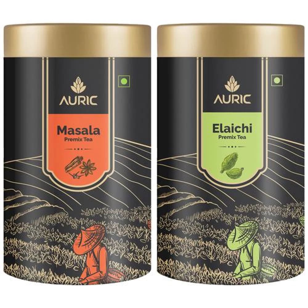 2 Pcs 160 G Each Auric Premix Tea Elaichi Masala ShopIndianProductsa