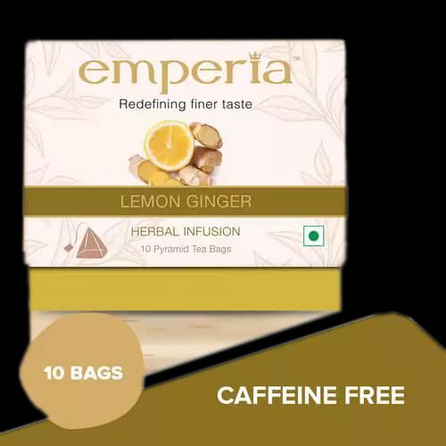 20 G 10 Bags X 2 G Each Emperia Herbal Infusion Tea Lemon Ginger ShopIndianProductsa
